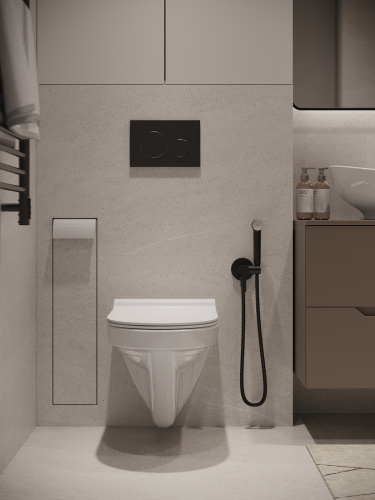 Унитаз подвесной Agger AT06100 белый с сиденьем микролифт каскадный смыв - фото 4