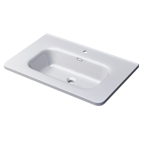 Раковина керамическая Uperwood Monica RMonica80wg 81х46 полувстраиваемая цвет белый - фото 5