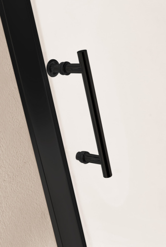 Душевая дверь Cezares ECO ECO-O-BF-1-120-C-NERO 120х190 стекло прозрачное профиль черный - фото 3