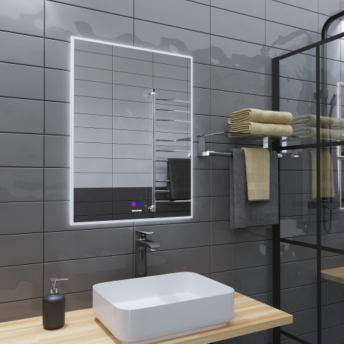 Зеркало в ванную Grossman PRAGMA-норма 186080 60х80 цвет белый - фото 2