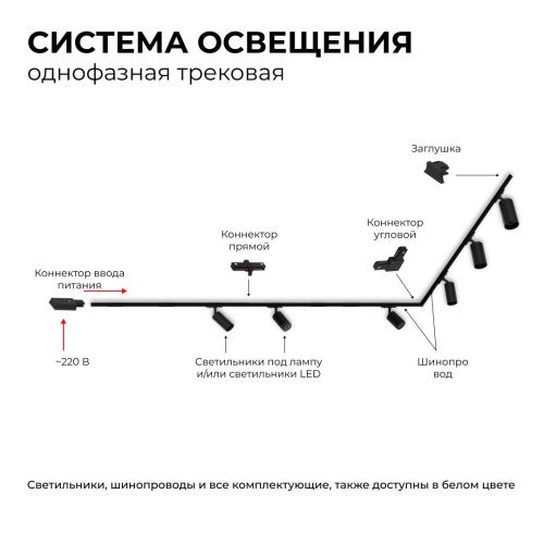 Шинопровод однофазный Apeyron 45-04 - фото 4