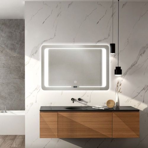 Зеркало с подсветкой Haiba HB664 70х50 цвет серебристый - фото 4