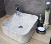 Раковина из сантехнического фаянса CeramaLux 591 40х40 накладная цвет многоцветный 1 отверстие под смеситель