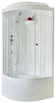 Душевая кабина Royal Bath BK RB90BK1-T 90х90 четверть круга с крышей ориентация универсальная