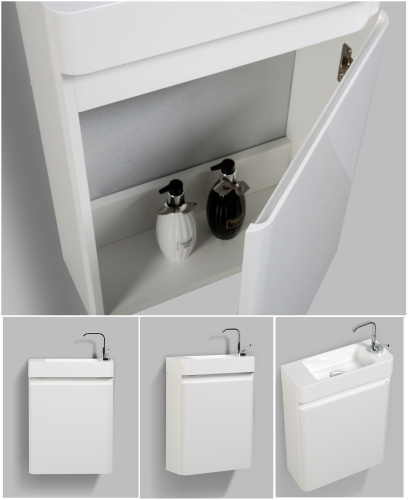 Тумба с раковиной Parly Gucci Gucci-45 44,8х17,8х52 подвесная - фото 2