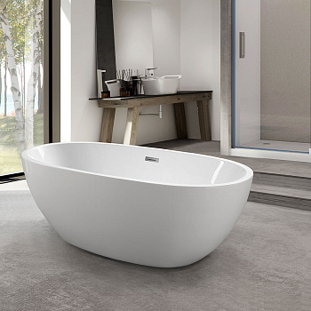 Ванна акриловая Vincea VBT-509 165х75 отдельностоящая овальная