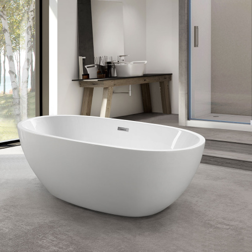 Ванна акриловая Vincea VBT-509 165х75 отдельностоящая овальная