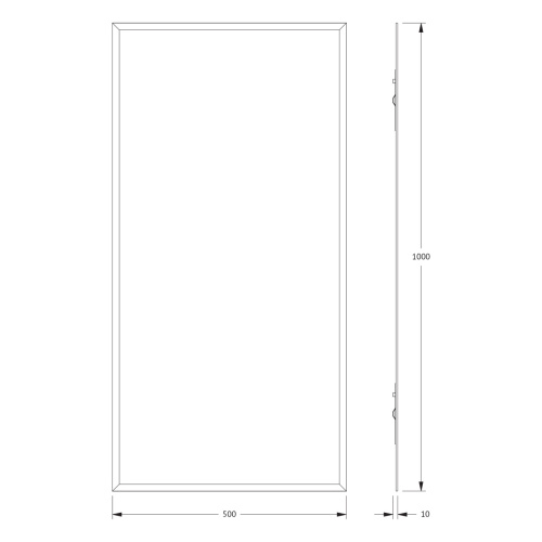 Зеркало в ванную Evoform Comfort BY 0931 50х100 - фото 2
