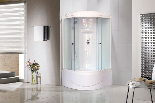 Душевая кабина Royal Bath ВК RB100BK6-WC 100х100 четверть круга с крышей - фото 2