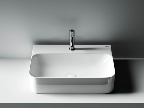 Раковина из сантехнического фарфора Ceramica Nova AURA CN2001 61х48 подвесная цвет белый 1 отверстие под смеситель - фото 5