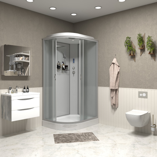 Душевая кабина Niagara Classic 33121423RP 120х80 асимметричная с крышей ориентация правая - фото 3