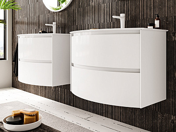 Тумба под раковину Berloni Bagno WARBS2CHD4C 111 80х46х55 подвесная цвет белый