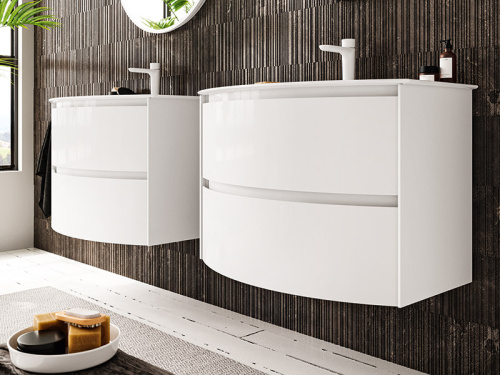 Тумба под раковину Berloni Bagno WARBS2CHD4C 111 80х46х55 подвесная цвет белый