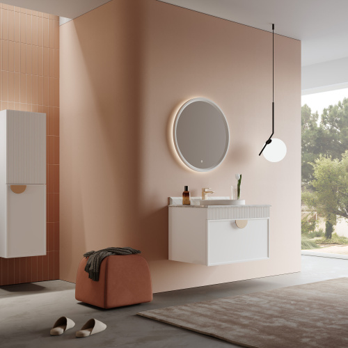 Тумба с раковиной Orka Molino 5004580 82х55х53 цвет белый матовый - фото 3