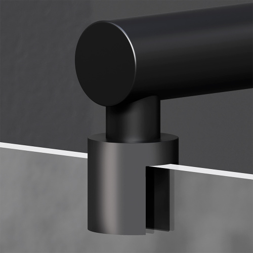 Душевая перегородка Am.Pm X-Joy W94UWI-100-F1-BTE 100х195 стекло прозрачное профиль черный - фото 3