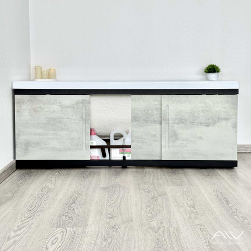 Экран под ванну Alavann Alt 150 см ALV1201003 фронтальный МДФ раздвижной серый - фото 2