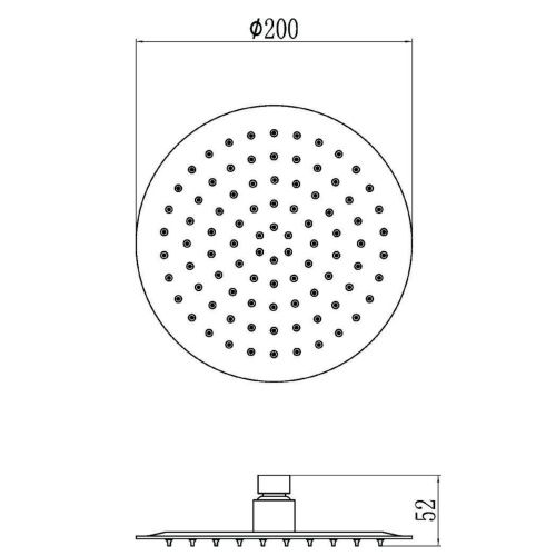 Верхний душ Savol S-000Y08 хром - фото 3