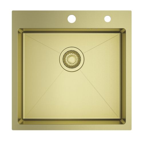 Кухонная мойка Raglo R700 R700.5050.03 50х50 цвет золотой сатин поверхность матовая - фото 2