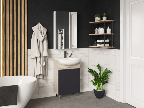 Зеркало-шкаф Misty Балтика Э-Бал04050-011 50х12х80 подвесной - фото 5