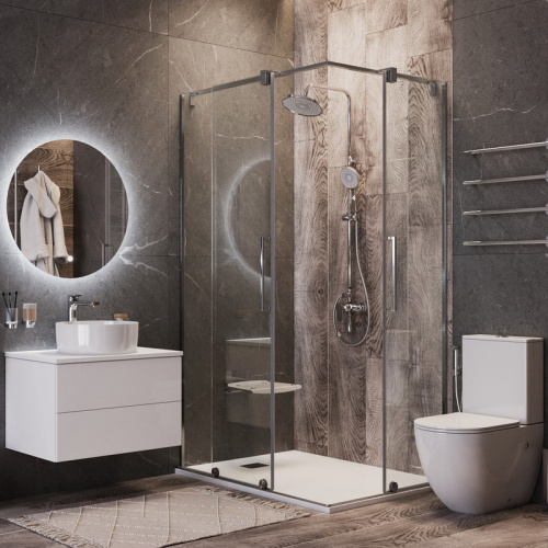 Душевая стойка Bond Circle B01-9100 настенная цвет хром глянцевый - фото 5