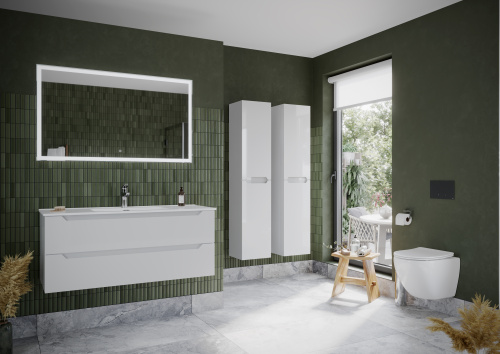 Тумба под раковину Sancos Norma 2.0 NR2.0120-1W 119х45х50 подвесная цвет белый - фото 3