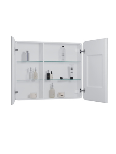 Зеркало-шкаф Континент Elliott МВК031 100х15х80 подвесной цвет белый - фото 4