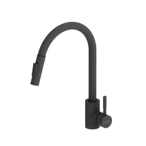 Смеситель для кухни Dorff Logic D3007522 на мойку черный - фото 2