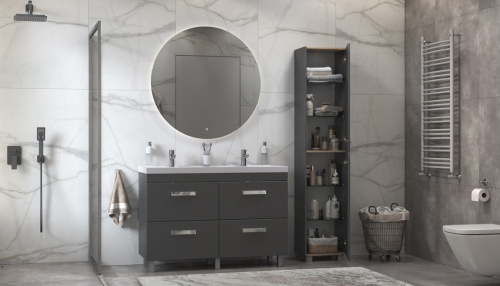 Пенал Velvex ORLANDO 40х30х190 pnORL.190-232 напольный цвет белый - фото 4