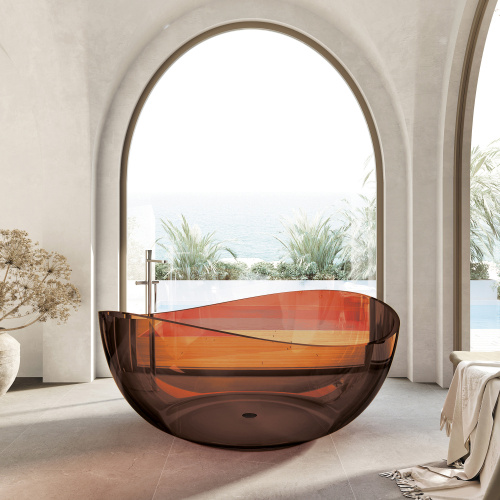 Ванна полиэфирная смола Abber Kristall AT9705Opal 150х150 отдельностоящая круглая - фото 2