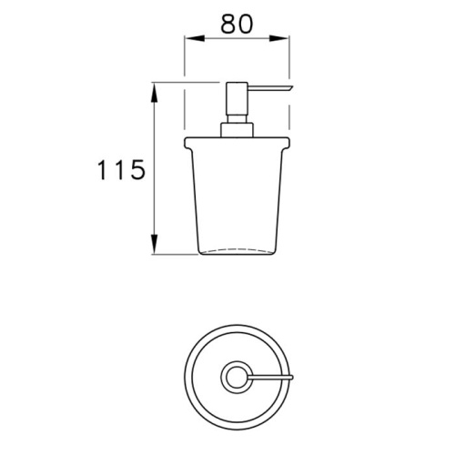 Дозатор Stella Lucilla LL 10009 CR00 - фото 2