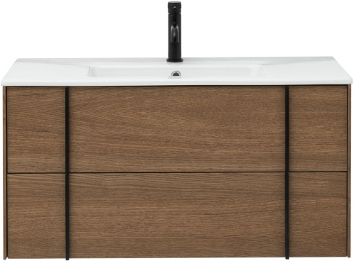 Тумба под раковину Allen Brau Reality 1.32007.NO 100х46х50 подвесная цвет коричневый - фото 2