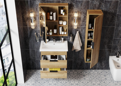 Тумба под раковину Onika Легран 107048 67х45х50 подвесная - фото 5