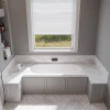 Ванна из искусственного камня Veconi STAMPO STMSLIM17075 170х75 пристенная прямоугольная без ножек