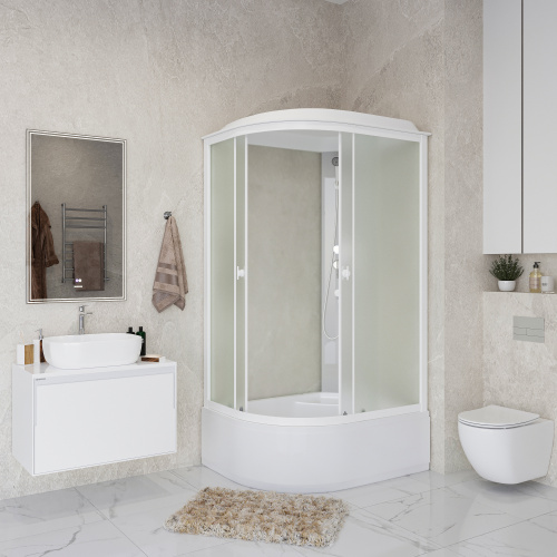 Душевая кабина Niagara Promo P90/80/40R/MT 90х80 асимметричная с крышей ориентация правая - фото 3