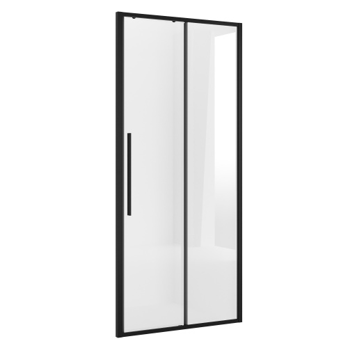 Душевая дверь Niagara Nova NG-84-10AB 100х195 стекло прозрачное профиль черный матовый - фото 2