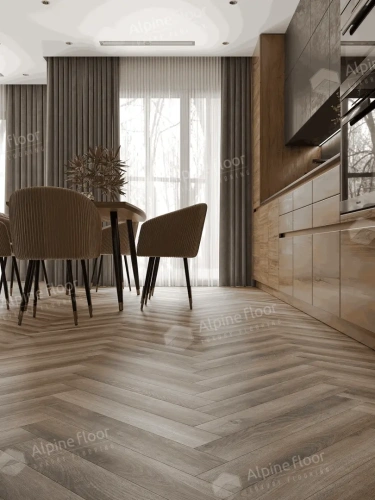 Ламинат Alpine Floor Herringbone 12 Pro New LF106-14 Дуб Пикардия толщина 1.2 см 34 класс 606х101 - фото 3