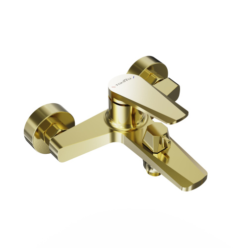 Смеситель для ванны Tokito KIN TOK-KIN-1014 настенный брашированное золото - фото 3