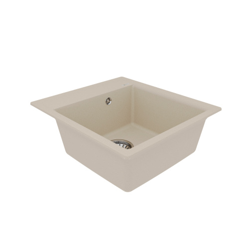 Кухонная мойка LeMark Hanka 450 9910008 45х50 цвет бежевый поверхность матовая - фото 2