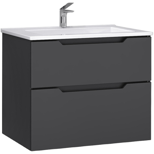 Тумба под раковину Jorno SLIDE Sli.01.75/P/A 75х47х60 подвесная цвет антрацит