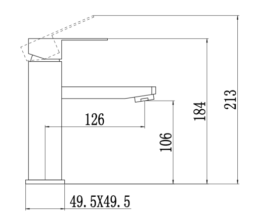 Смеситель Fmark FS8101C на раковину золото матовое - фото 2