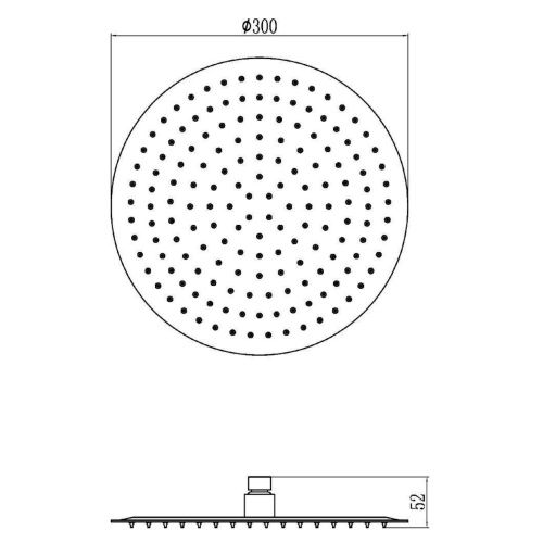 Верхний душ Savol S-000Y12 хром - фото 3