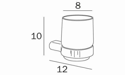 Стакан Inda MITO A2010NNE + R00100007 - фото 2