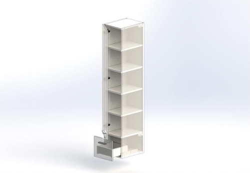 Шкаф-пенал Aquanet Верона 00175390 30х39х160 подвесной цвет белый - фото 4