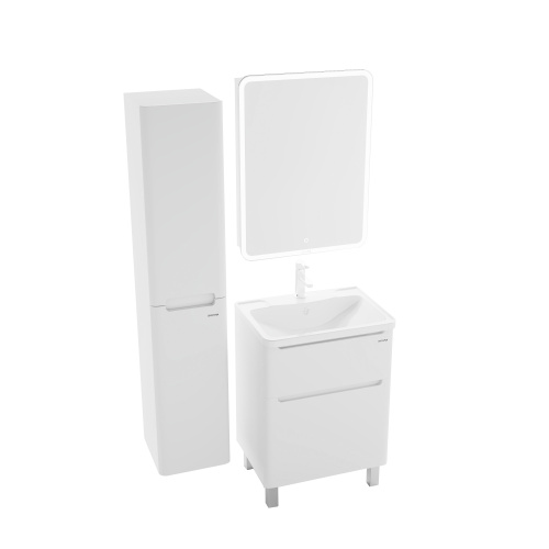 Шкаф-пенал Grossman Адель 303201 32х30х150 подвесной цвет белый - фото 2