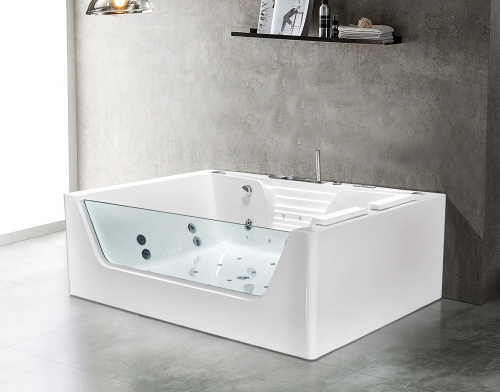 Ванна акриловая гидромассажная Frank 2017439109 170х120 пристенная прямоугольная с каркасом - фото 2
