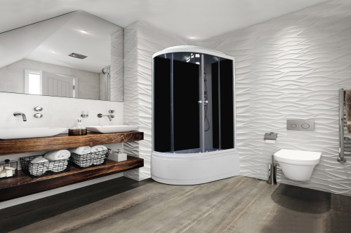 Душевая кабина Parly Classic EC1221R 120х80 асимметричная с крышей ориентация правая - фото 2