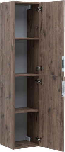 Шкаф-пенал Aquanet Алвита New 00334189 35х31х158 подвесной цвет коричневый - фото 2