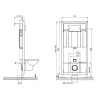 Инсталляция для унитаза Bettoserb Sava Fix Slim 40006456