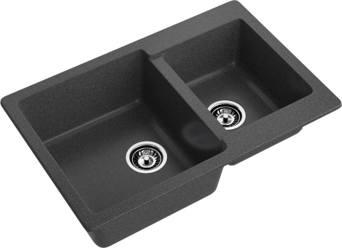 Кухонная мойка Granfest Practik P-780K графит 78х51 цвет графит поверхность матовая - фото 2