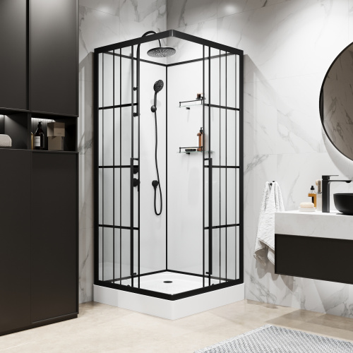 Душевая кабина Niagara Standart ST90/15QL/KL/BKT 90х90 квадратная без крыши ориентация левая - фото 4